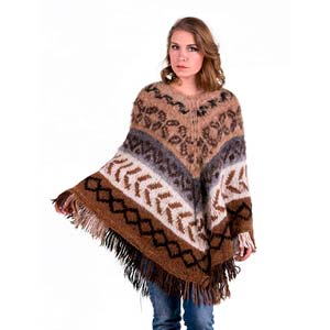 poncho de alpaca